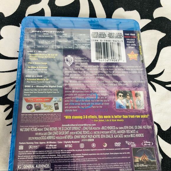 5 for $25| Jonas Brothers - The Concert Experience (Blu-ray Disc, 2009, 3-Disc) - Picture 2 of 3